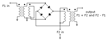 double balanced mixer using baluns