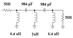 final calculated high pass filter fc @ 2000 Khz